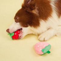 Juguete de Peluche de Fresa Herramienta de Masticación Interactiva para Perros 1pc - details 0