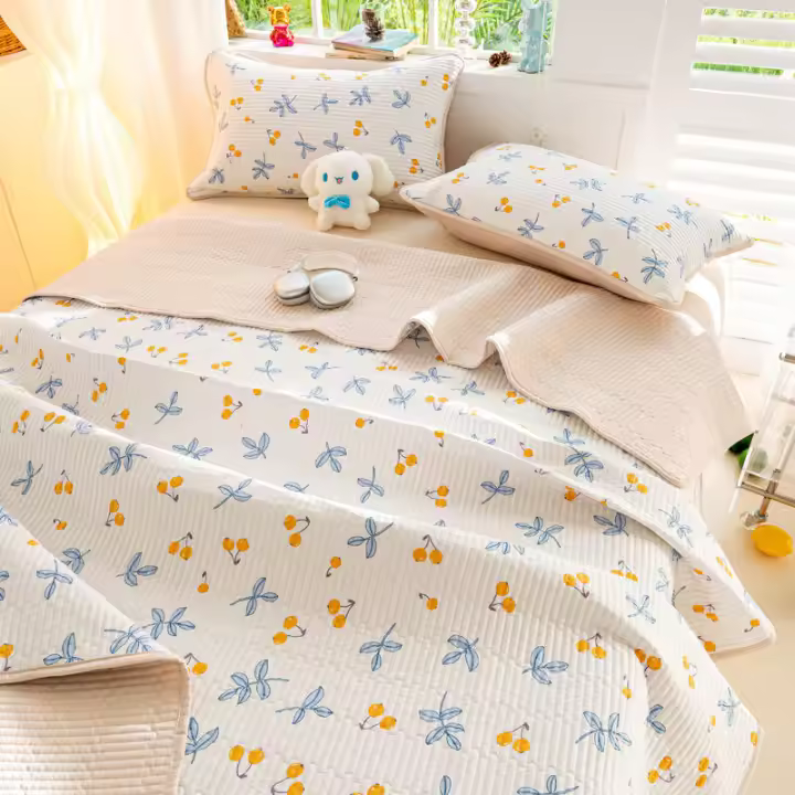 Juego de Cama de Algodón Puro para Niños Sábana de Tatami de Temporada Completa - 1
