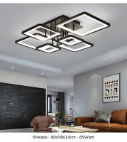 Lámpara de Techo Cuadrada Moderna LEFAN 65Watt Luz LED para Decoración de Habitación, Oficina, Comedor Candelabros de Iluminación y Decoración - details 10