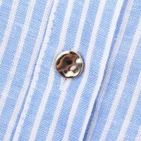 Camisa holgada de manga larga informal a rayas con cuello en V y botonadura sencilla, novedad de verano 2025, moda para mujer - details 2