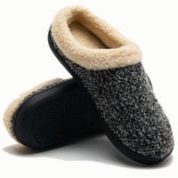 Invierno de los hombres más el tamaño 50 al aire libre engrosado fondo grueso apilado caliente zapatillas de algodón de lana - details 29