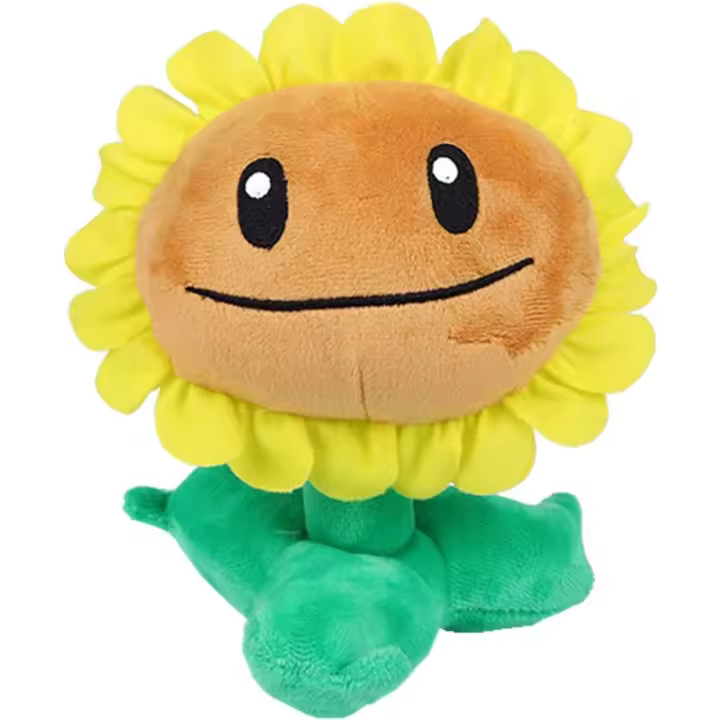 Muñecos de peluche de plantas y Zombies, muñecos suaves de girasol, PVZ, novedad - 1