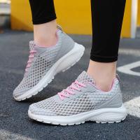 Zapatillas de deporte de moda de las mujeres ahuecadas hacia afuera ultra ligeras grandes de malla transpirable zapatos casuales de los zapatos de las mujeres - details 64