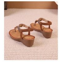 Sandalias Gladiador Mujer con Plataforma |   Zapatos Étnicos Abiertos de Verano 2024, Diseño Elegante para Vacaciones en Playa y Viajes Turísticos - details 31