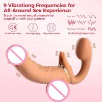 Vibrador Telescópico Doble Cabeza Dispositivo de Placer Sensual para Mujeres - details 2