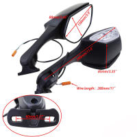 Espejos Retrovisores para Honda CBR Luces de Señal de Giro LED Hechos en China - details 1