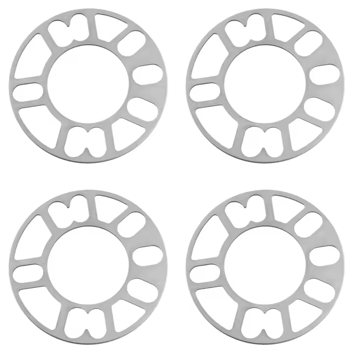 4 Uds espaciadores de rueda de aluminio placa de cuñas espaciadores de rueda de coche perno de 5mm para 4X100 4X114,3 5X100 5X108 5X114,3 5X120 - 1