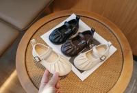 Zapatos de cuero de princesa para niñas, zapatillas individuales de moda con boca poco profunda, suela suave y boda para fiesta, novedad de primavera 2024 - details 3