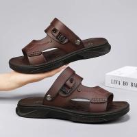 Nuevas sandalias 2025 de los hombres de verano de los hombres de la plataforma exterior desgaste playa antideslizante sandalias de doble propósito papá zapatillas resistentes al desgaste - details 7