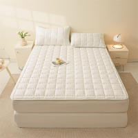 Bonenjoy, 1 pieza, colchón acolchado, colcha suave, adornos de cama finos, funda para alfombrilla de cama de Color sólido, suelo de colchón para el hogar (sin funda de almohada) - details 0