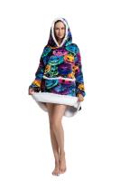 Sudadera con capucha de Sherpa para mujeres, hombres y adolescentes, manta usable de gran tamaño, manta gruesa y cálida, Sudadera con capucha grande - details 19