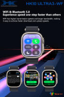 2025 nuevo HK10 Ultra-3 WF Smartwatch 2GB de memoria IWO serie 10 Chat GPT brújula conexión WIFI AI asistente de voz detección de frecuencia cardíaca Bluetooth llamada AMOLED Smartwatch Compatible para Apple Android IOS - details 1