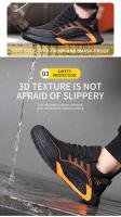 Zapatos de trabajo ligeros y transpirables para hombre, cómodos zapatos de seguridad suaves, zapatos de seguridad estándar europeo, zapatos deportivos con punta de acero - details 5