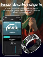 Anillo inteligente SANLEPUS con pantalla OLED: rastrea pasos, frecuencia cardíaca, calorías, sueño y estrés las 24 horas, los 7 días de la semana |   Resistencia al agua hasta 5 ATM |   Carga inalámbrica + aplicación QRing para iOS/Android - details 5