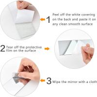 Pegatinas de Espejo de Tiras 3D Autoadhesivas Líneas de Cintura para Decoración de Hogar DIY - details 3
