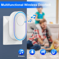 Timbre de Puerta Inalámbrico Inteligente Sectyme para Exteriores IP65 Impermeable Kit de Campana de Puerta con Luces LED Alarma de Seguridad Mejores de Bienvenida a Casa Melodías - details 4
