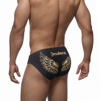 Jessborn bañador triangular con estampado de alas para hombre, traje de baño sexy de cintura media, ropa de baño de verano para playa y primavera - details 2