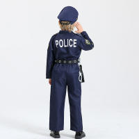 Uniforme de policía de cosplay de Halloween para niños, set de maquillaje para fiesta - details 11