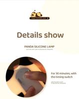 Luz LED nocturna de conejo, lámpara de noche recargable por USB, Sensor táctil, luz de ambiente de silicona, lámpara de oveja Panda para decoración de dormitorio de niños - details 7
