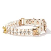 Collares de perlas ajustables para perros y gatos, collar de cristal ostentoso con diamantes de imitación para gatos, joyería de lujo, perlas artificiales - details 10