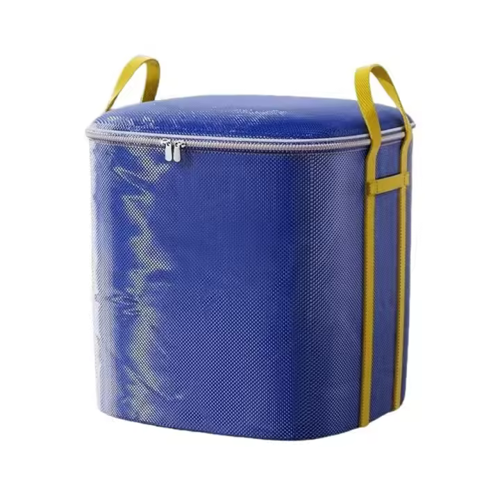 Bolsa de almacenamiento de ropa de gran capacidad, impermeable, a prueba de humedad, para edredones, reutilizable con cremallera - 1