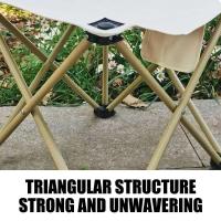 Equipo portátil para acampar con forma de luna para picnic, nuevas sillas de metal, sillas plegables para exteriores - details 10