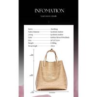 CH bolso de mano de gran capacidad, diseño elegante, marca de letras, moda informal, cientos de bolsos para mujer, mochila de lujo de alta gama - details 1