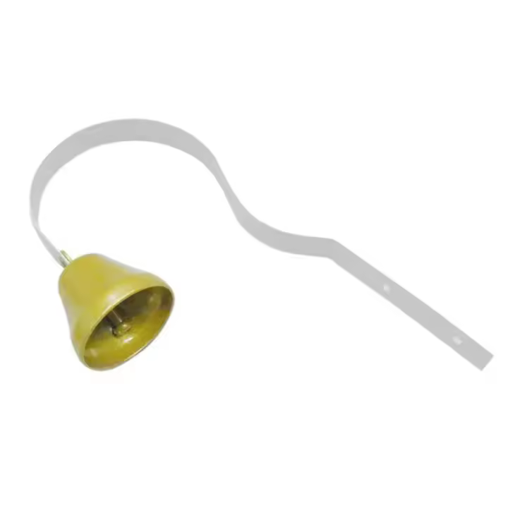 Campana colgante profesional para perros, timbre de entrenamiento de latón transparente fuerte con tornillos, suministros para perros - 1