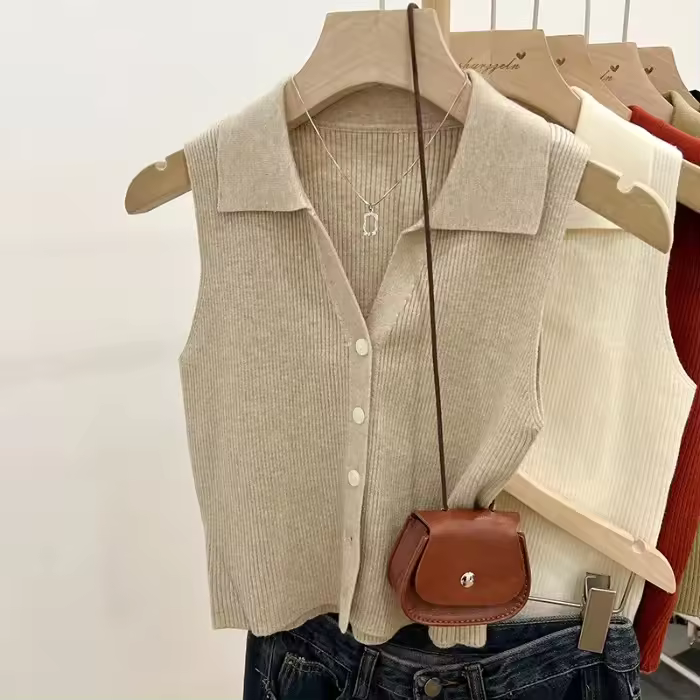 Chic Vestido de Verano de Seda de Hielo Cómodo y Adelgazante Chaleco sin Mangas para Mujeres - 1