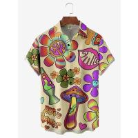 Camisas vaqueras de playa con solapa de estilo cubano para fiesta navideña de Hawaii Rales, camisas de manga corta para mujer - details 5