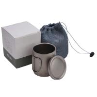 Taza de té y café cubiertas con agua de titanio de doble pared para exteriores, villa para acampar al aire libre - details 10