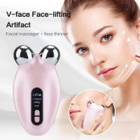 EMS-masajeador Facial de microcorriente, masajeador con rodillo facial en V, rejuvenecimiento de la piel, dispositivo de belleza antiarrugas - details 0