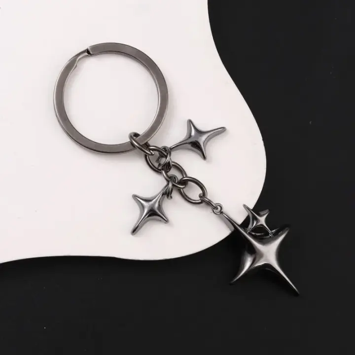 Llaveros de Metal Estrella Luna Y2K Regalo de Amistad Hecho a Mano para Mujeres Hombres - 1