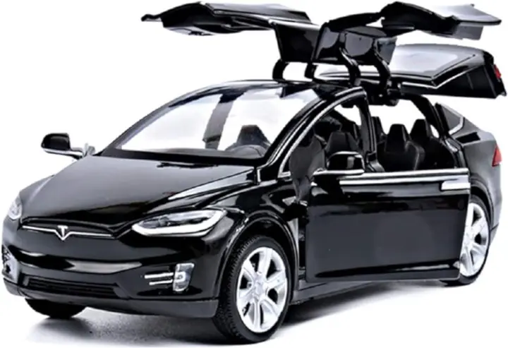 Coche de juguete modelo x, vehículo de aleación con luces y sonido, modelo a escala 1:32 - 1