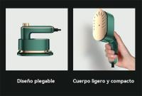 Plancha de Vapor Mini Lista para viaje, Calentamiento Rápido, Diseño Plegable de 180 ° para el Hogar y Viajes - details 4
