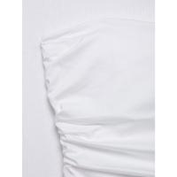 Blusa de terciopelo de estilo nuevo de verano 2025 para mujer y falda midi. - details 5