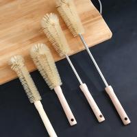 Cepillo de Limpieza de Botella de Mango Largo de Madera Escobilla de Limpieza de Cocina Duradera para Aparatos y Tazas de Bebé - details 1