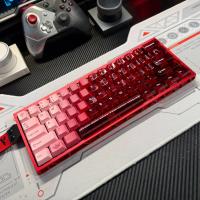 Llama roja dragón tecla PBT sublimación de cinco lados + PC transparente doble hechizo rojo transparente adecuado para teclado mecánico eje magnético (teclado no incluido) - details 10