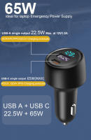 Cargador de coche PD de carga rápida, pantalla LED tipo C, USB tipo C, carga rápida para iPhone 13, 12, MacBook, ordenador portátil, QC4 +, 65W - details 2