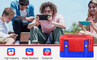 Bolsa de almacenamiento grande para Nintendo Switch, estuche protector de transporte de viaje para consola OLED Pro, accesorios para Switch - details 11