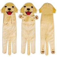 Toallas de mano creativas para perros de dibujos animados, toalla colgante absorbente suave de 60cm, toallas de animales simuladas de secado rápido engrosadas - details 5