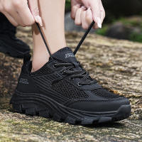 Zapatos de senderismo de escalada para hombre y mujer, zapatillas de deporte resistentes al agua, ligeras, transpirables, antideslizantes para exteriores, Trekking, Trail Running, Camping - details 17