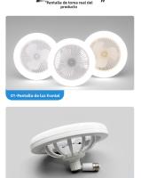 Lámpara Ventiladora LED con Control Remoto Ventilador de Techo Silencioso, 3 Colores Ajustables, Fácil Instalación, Ideal para Dormitorio y Sala de Estar, Diseño Moderno y Eficiente - details 16