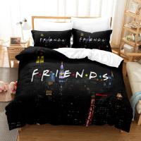 Juego de funda de edredón 3D Friends con funda de almohada, ropa de cama doble, completa, Queen y King, novedad - details 0
