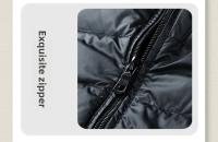 Chaqueta holgada de plumas de ganso blanco, chaqueta ligera con capucha, cuello alto para hombre, corte ajustado con capucha juvenil - details 26