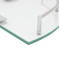 Estante de Pared de Vidrio Triangular 6 mm Montado en la Pared Ideal para Baño - details 6