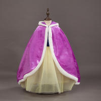Capa de disfraz de princesa para niña, accesorios de fiesta, Blancanieves, Elsa, Anna, Rapunzel, Aurora, lentejuelas, tul, Halloween - details 24