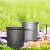 Taza de agua para acampar al aire libre, vajilla de aluminio plegable portátil para senderismo, Picnic y montañismo, 300ml - details 14