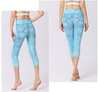 Pantalones De Yoga Con Estampado Para Mujer, Diseño De Cintura Alta Y Tejido Suave Para Una Mayor Comodidad - details 2