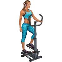 Máquina de Step lateral fitness Pantalla LCD, 4 funciones, ejercicio en casa, escalera compacta, pedales antideslizantes, altura ajustable - details 0